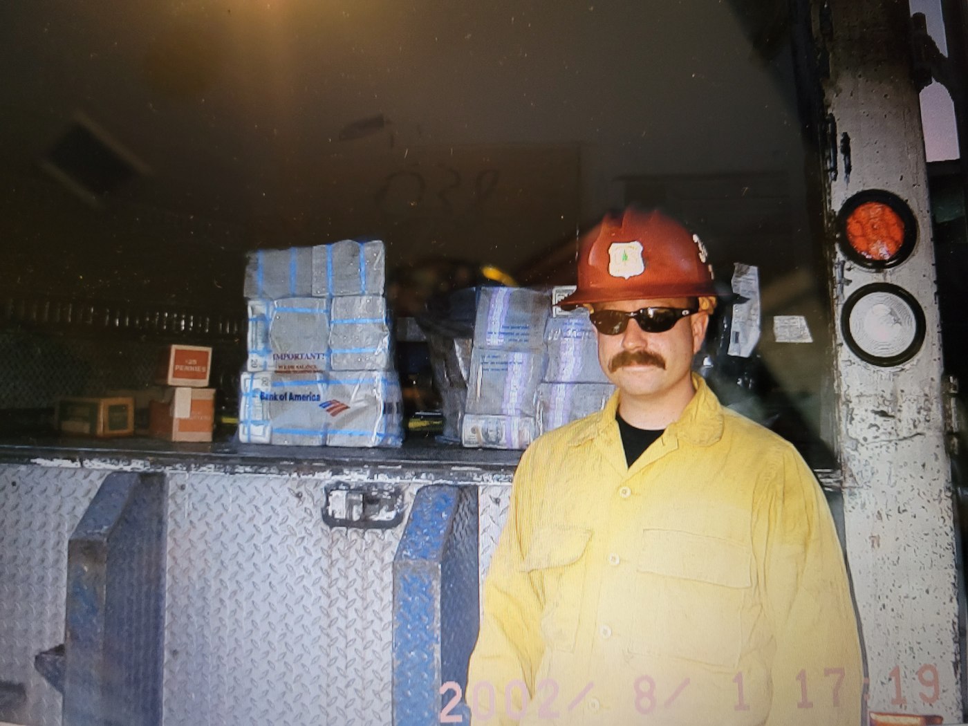 Michael Karl McNeil in wildland gear, 2002